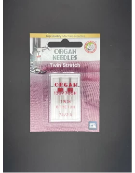 Διπλή Βελόνα Organ Twin Stretch 75/2.5mm